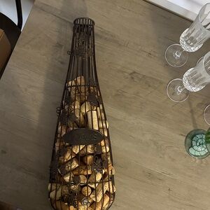 Rustic Brown Wine Cork Holder